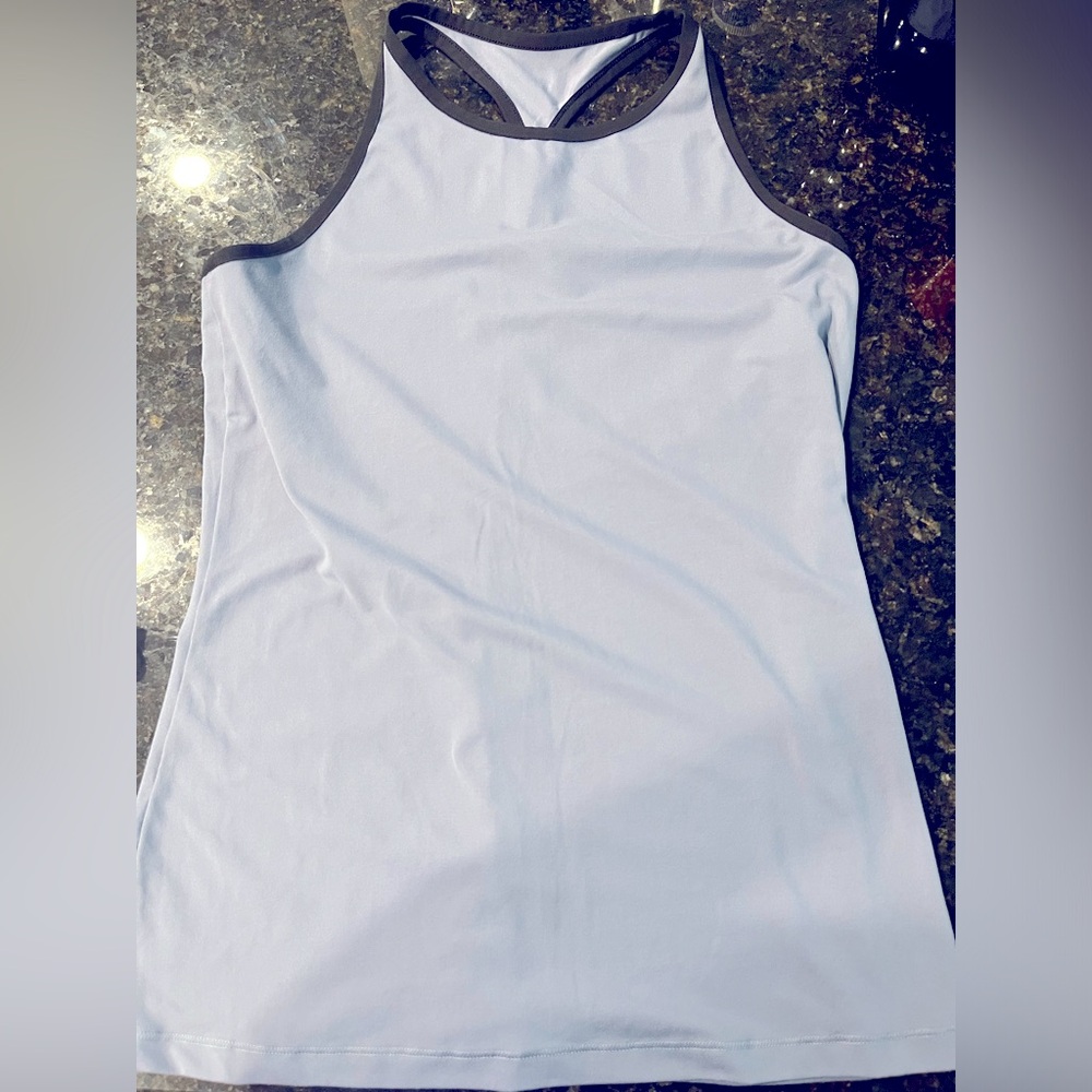 Fitted Grey/Blue Reebok tank top